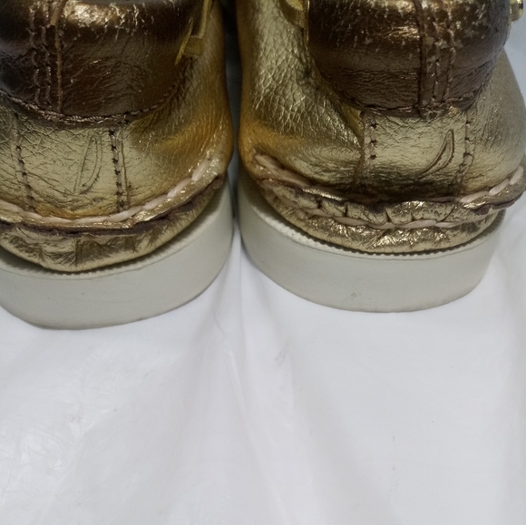 SPERRY TOP SIDER GOLD CREPE WOMEN'S OXFORD SHOES. - Picture 6 of 8